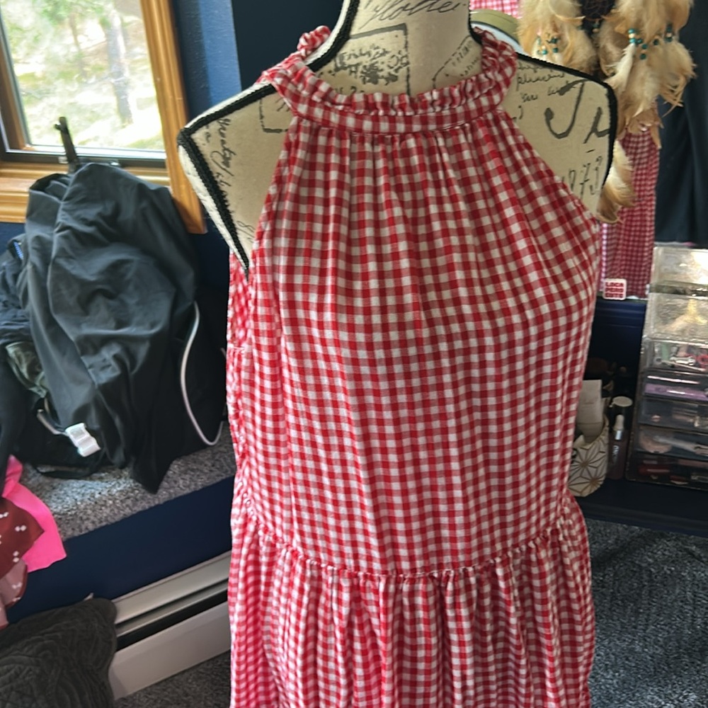 Torrid Red Gingham Halter Dress - Picture 2 of 4